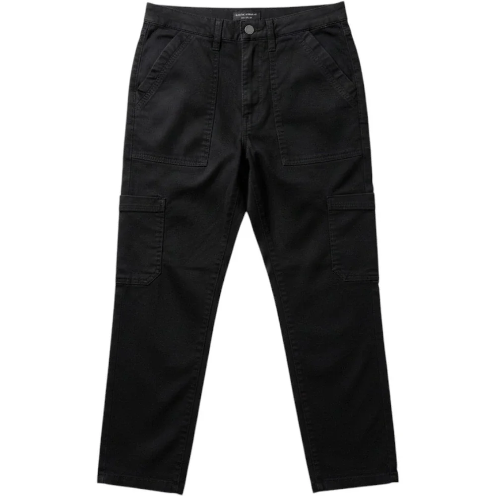 Banana Republic‎ Womens High Rise Slim Cargo Jean Black Utility Denim Size 30/10